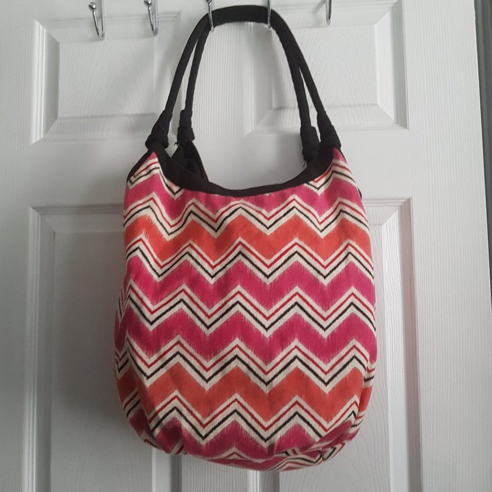 Colorful Canvas Hobo Bag